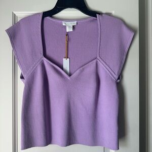 House of Harlow 1960 Women's Purple Crop Top